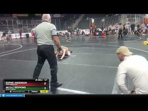 127 Lbs Quarterfinal - Sophie Anderson, Team Kentucky Vs Nicole Redmond, Team Kansas 908d