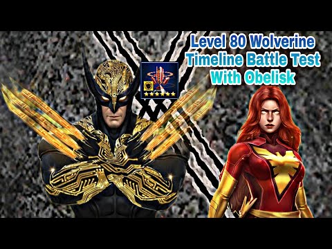 Level 80 Wolverine Timeline Battle Test With Obelisk - Marvel Future Fight