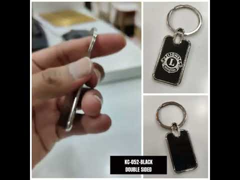 SGA KC-052 Black Metal Double Side Keychain