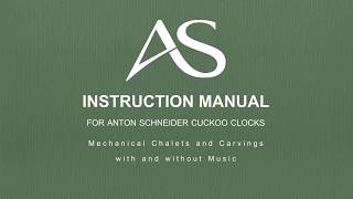 English I Instruction Manual – Mechanical Cuckoo Clocks
