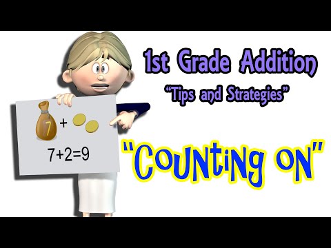 1st Grade Math - Addition Tips and Strategies - "Counting On"