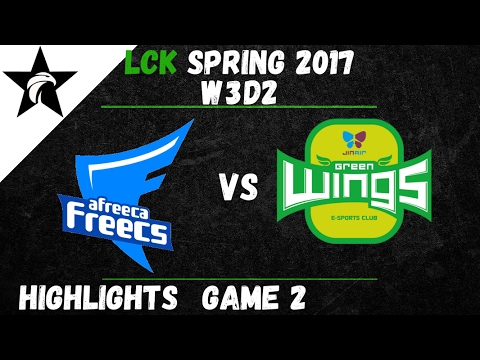 AFS vs JAG Highlights Game 2 LCK Spring W3D2 2017 Afreeca Freecs vs Jin Air Green Wings
