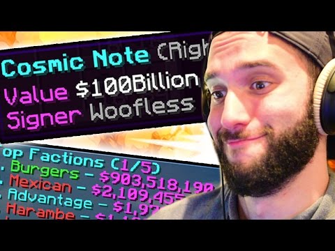 MrWoofless - THE 1 BILLION $ NOTE! Minecraft Factions - Episode 44 (Spirit Season)