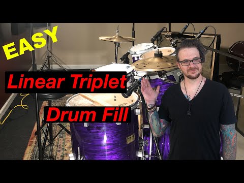 Easy Drum Fill Lesson - Linear Triplets