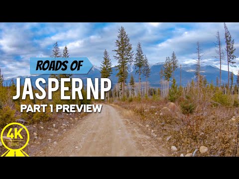 Driving through Jasper National Park, Canada - 4K Scenic Drive Video - Part #1 - Short Preview