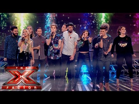 Group Performance of Katy Perry's Firework | Live Results Wk 4 | The X Factor UK 2014