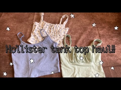 Hollister tank top try on haul!!