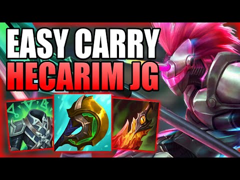 HOW TO PROPERLY PLAY HECARIM JUNGLE & CARRY THE GAME! - Best Build/Runes S+ Guide League of Legends
