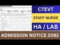 Good News CTEVT PCL Nursing Scholarship Admission Notice 2082 CTEVT Medical Course After SEE