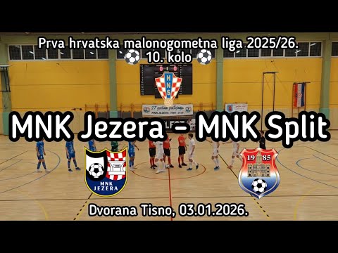1. HMNL: JEZERA - SPLIT  3:3, 03.01.2026.