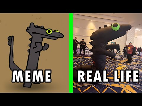 Toothless Dancing Original Vs Real life