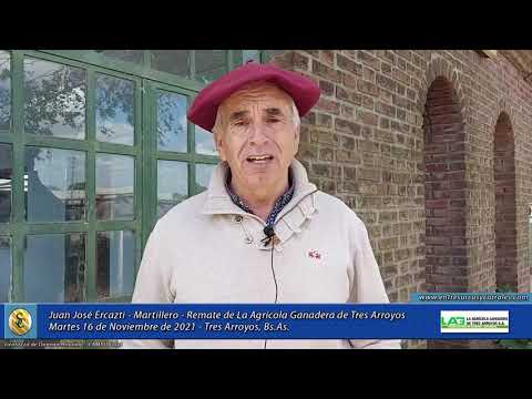 16-11-21 - Juan José Ercazti – Martillero – Remate de La Agrícola Ganadera de Tres Arroyos