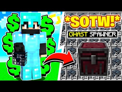 *IS TOP #1* MY MOST INSANE SKYBLOCK SOTW EVER! | Minecraft OP Skyblock