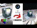 3D Scanning a trash can in 2 minutes for free