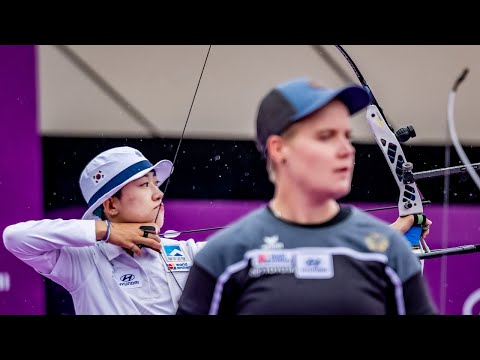 난징 2025 양궁 월드컵 파이널 | 리커브 여자 개인전 8강: 안산 (대한민국) vs 미셸 크로펜 (독일)