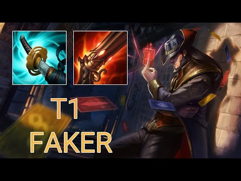 T1 Faker Twisted Fate Mid VS Ekko | KR Master Patch 14.2