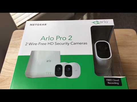 Arlo Smart Home Arlo Pro 2 NETGEAR Wireless Camera Unboxing 12-7-17