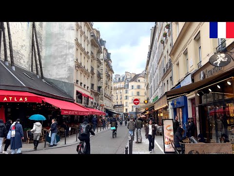 🇫🇷🌧️【HDR 4K】Paris Walk - Odéon to Varenne: A Rainy Day Journey through Paris's Heart (Feb 2024)