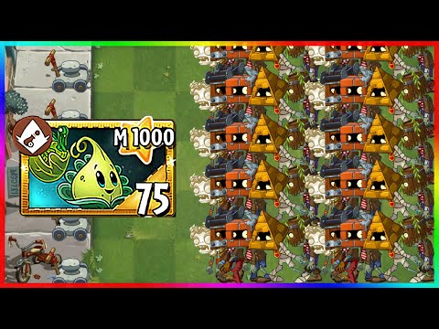 Turkey Pult Mastery 1000 in ALL Armor Battle - Plants vs Zombies 2 Epic Hack
