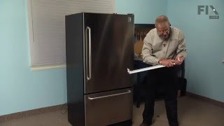 GE Refrigerator Repair – How to replace the Door Shelf Retainer Bar End Cap - Left or Right Side
