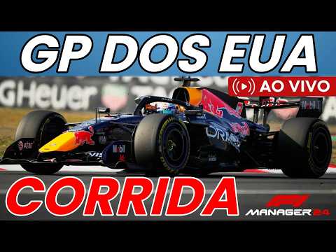 FORMULA 1 AO VIVO CORRIDA GP DOS ESTADOS UNIDOS COM IMAGENS VERSTAPPEN LIDER - F1 MANAGER 24