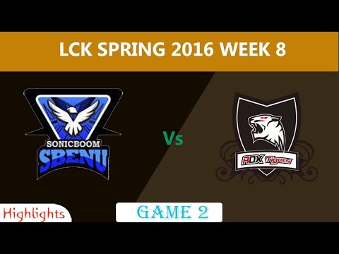 SSB vs ROX Highlights 2016|Highlights LCK Spring 2016 Week 9|SBENU SONICBOOM vs ROX TIGERS Game 1