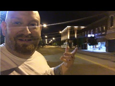 Abandoned Chase Bank at Night