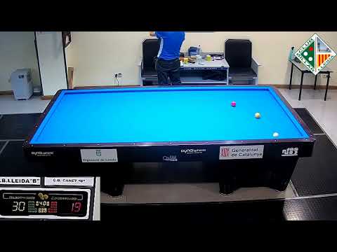 LLIGA CATALANA 3BANDES 3aDIV - CB LLEIDA "B" (C.GUIU) vs CB CANET "B" (R.MOYA)