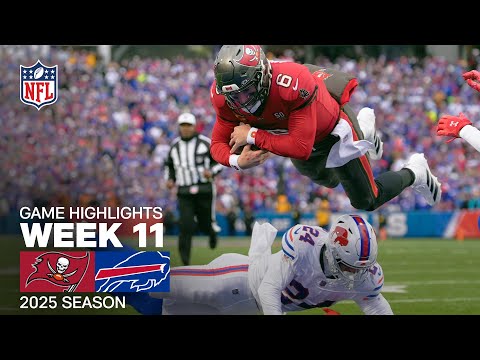 Tampa Bay Buccaneers vs. Buffalo Bills Game Highlights | NFL 2025 Season Week 11