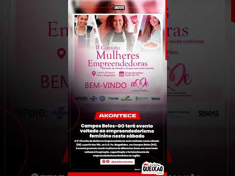 Campos Belos-GO terá evento voltado ao empreendedorismo feminino neste sábado