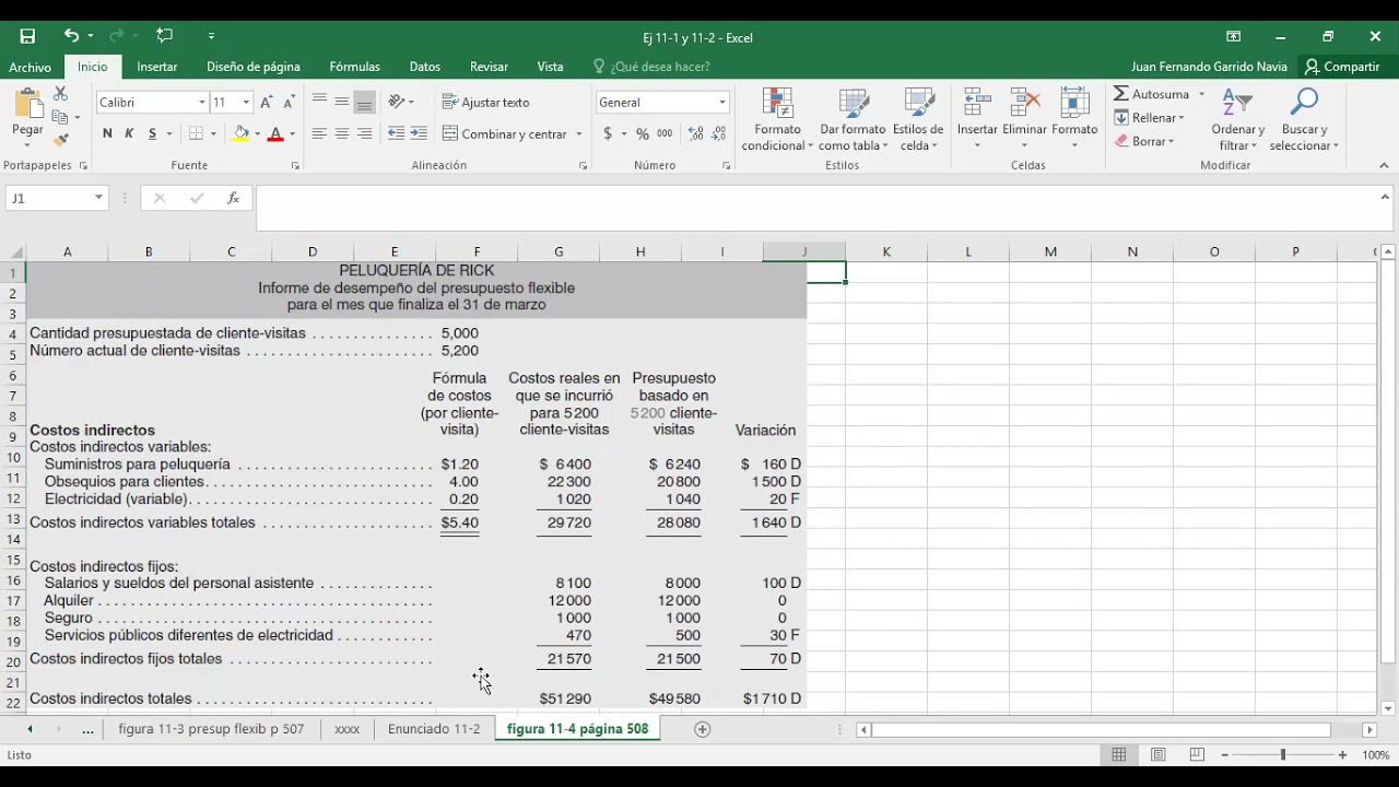 Ej 11 2 Contabilidad Administrativa Garrison