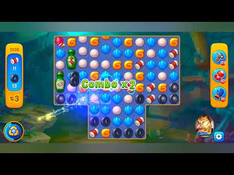 фишдом 2023  #  11136 уровень - прохождение без бустеров # Fishdom,   11136  level - no Boosters.