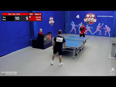 23:30 Кроль Ян  (3:0) Булуй Сергей    стол 4  ЮГ-5  09.08.22