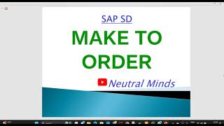 Download lagu SAP SD MTO - Make to Order process with Configuration mp3