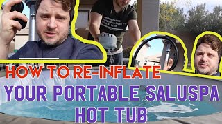 [Problem Solved]How to add air (re inflate) your portable spa/hot tub(Saluspa/Coleman/Bestway)