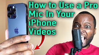 How to Use a Professional USB Microphone  with your iPhone Videos 🙌