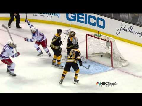Ryan McDonagh snapshot goal 1-1 May 16 2013 NY Rangers vs Boston Bruins NHL Hockey