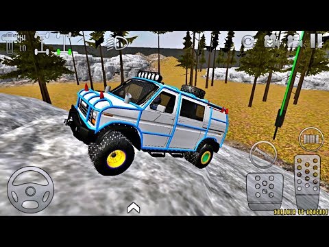 Offroad Outlaws #5 - White Cargo Van Driving - Rock Park - Android Gameplay FHD