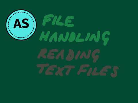 CIE 9608 2.2.3 File handling - reading text files