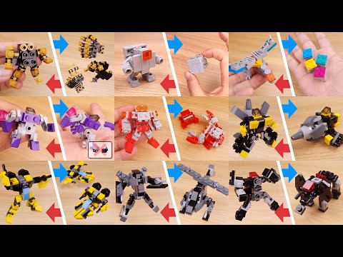 [2022 version] 86+ minutes! 34 LEGO brick transformers MOC 3d animations!