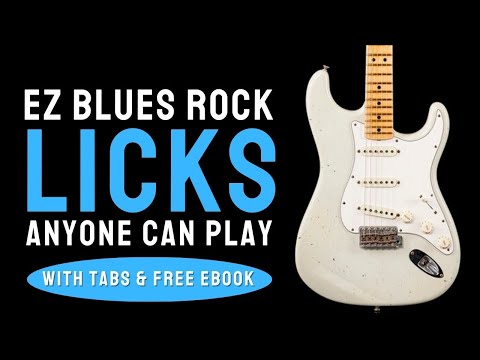 Easy Blues Rock Licks & Soloing Techniques Anyone Can Play - w/ TABS