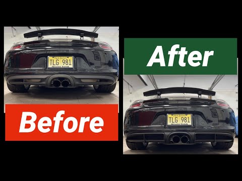 Porsche diffuser upgrade and retrofit: 981 GT4 on a Cayman S