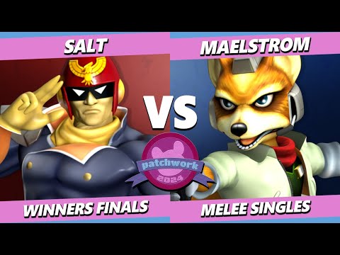 Patchwork 2024 WINNERS FINALS - Salt (Captain Falcon) Vs. Maelstrom (Fox) Smash Melee - SSBM