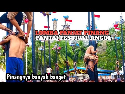ANCOL FESTIVAL 2024 BEACH ARECA NUT CLIMBING COMPETITION