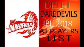 IPL 2018 Auction || Delhi Daredevils Official Players list & Real Squad Delhi Daredevils