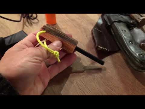 DIY ferro rod w/ fatwood handle