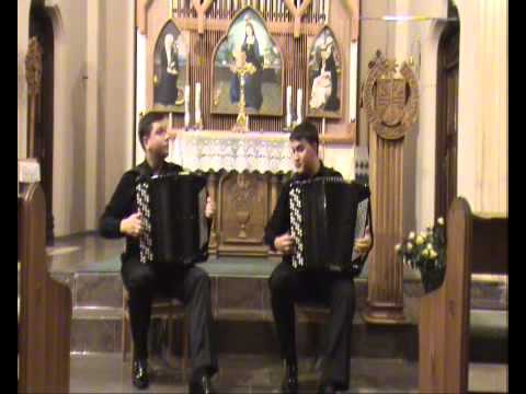 Gaidychuk Volodymyr & Ivan "Duo accordions" - ( Vivaldi " Winter I part.)