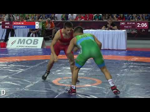 BRONZE FS - 57 kg: M. KIZIUK (UKR) v. I. STOYANOV (BUL)