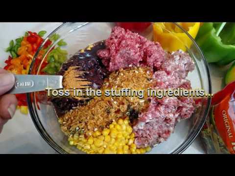 Mexican Crock Pot Stuffed Peppers