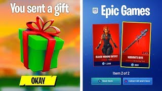 I gifted MARVEL skins to my Fortnite clan if they beat me...